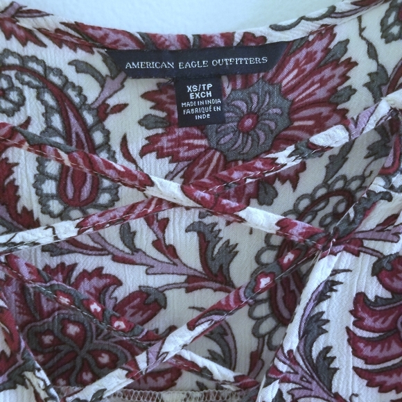 American Eagle Floral Mini Dress- Size XS - Picture 5 of 6